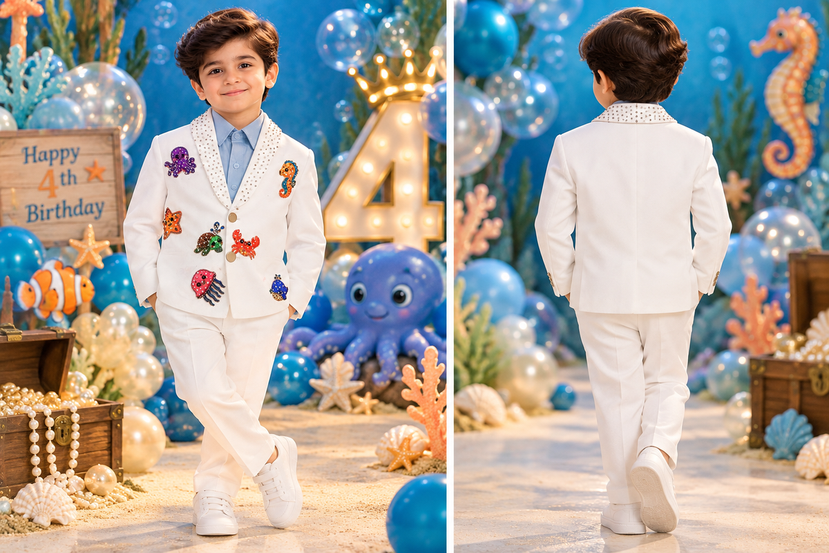 Ocean Prince suit side pose