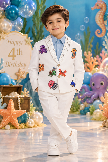 Ocean Prince suit model pose